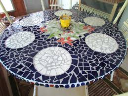 Large Round Mosaic Table Mosaic Outdoor Table Mosaic Table Patio Table