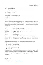 Saya menyediakan file berupa dokumen doc (word) dan pdf yang bisa kamu unduh. Download Download Contoh Surat Lamaran Kerja Di Pabrik Docx