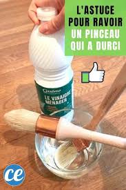 Pinceau Durci Par La Peinture L Astuce Magique Pour Le Ravoir Comment Nettoyer Des Pinceaux Astuces Pour Nettoyer Trucs Et Astuces Maison