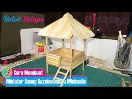 Buka lahan yang masih terkunci Tutorial Cara Membuat Gubuk Sawah Dari Stik Es Krim Youtube Popsicle House Popsicle Stick Houses Fun Crafts