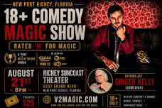 Rated 'M' for MAGIC 18+ Comedy Magic Show (New Port Richey)