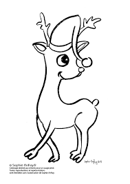Coloriage pere noel à imprimer dessin de pere noel à colorier on dit que le père noël vit au pôle nord avec sa femme mère noël, où il passe l'année à fabriquer des jouets avec l'aide de ses elfes. Petit Renne Du Pere Noel Sophie Anfray