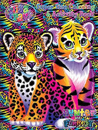 Lisa frank, the founder of the lisa frank incorporated, is known for creating attractive and colorful images that often appear on various kids' merchandise such as school supplies, stickers, coloring books and. Lisa Frank Supersize Coloring Activity Hunter Forrest Modern Publishing A Division Of Kappa Books Publishers Lisa Frank 9781559931496 Amazon Com Books