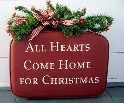 Exclusive For J Mills Vintage Christmas Suitcase All Hearts Etsy Vintage Christmas Christmas Decorations Christmas Home
