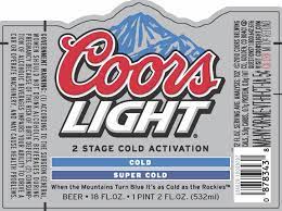 Coors Light Introduces Two Stage Cold Activation Beer Beer Stain Beer Can