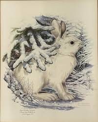 DON WHITLATCH SIGNED COLOR LITHOGRAPH VARYING HARE