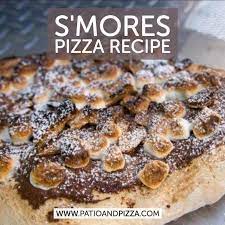 S Mores Pizza Recipe Cooked In Wood Burning Oven Pizza Oven Recipes Wood Fired Wood Fired Oven Recipes Dessert Pizza Recipes