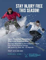 Injury Prevention Workshop For Skiers And Snowboarders — Patty Brown  Physical Therapy & Associates