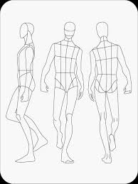 Feel like drawing on paper? Download Fashion Figure Templates Pret A Template