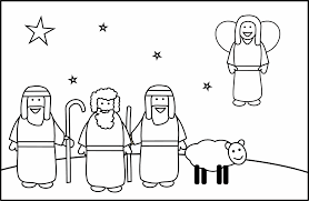 Simply do online coloring for angel appears to mary and talking to her coloring pages directly from your gadget, support for ipad, android tab or using our web feature. Christmas Shepherds Coloring Page Novocom Top