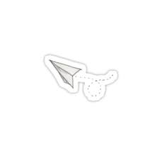 Louis Tomlinson Paper Airplane Tattoo Sticker By Rebeccab27 Paper Airplane Tattoos Airplane Tattoos Louis Tomlinson