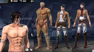 Drive vehicles to explore the vast map, hide in the wild, or become invisible by proning under grass or rifts. Inilah Bocoran Skin Free Fire X Attack On Titan Ada Levi Mikasa Titan Armor Spin