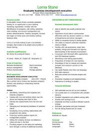 To create a great college student resume, start with a master resume, value your here are some suggestions for what to include on your recent graduate resume. Graduate Business Development Executive Cv Sample Student Resume Career History Graduates Cvs