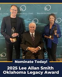 Nominate a community hero for the Lee Allan Smith Oklahoma Legacy Award! ⭐️  Created by friends and colleagues of Lee Allan Smith, this award honors an  individual who has demonstrated volunteer and