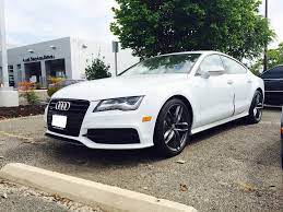 The White A7 Tdi With The Black Optic Package Is One Of The Best Looking Cars In Our Inventory Come Take A Look Factfriday Good Looking Cars Tdi Car Ins