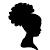 Afro Natural Hair Silhouette
