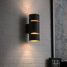 Applique Murale Led Integree En Metal Noir Et Cuivre Tubbo Inspire