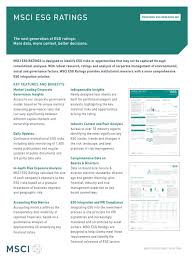 Environmental, social, and corporate governance (esg) refers to the three central factors in measuring the sustainability and societal impact of an investment in a company or business. Msci Esg Ratings Pdf Fact Set Governance