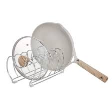 Maybe you would like to learn more about one of these? Interdesign Classico Stainless Steel Kitchen Cabinet Pantry Pan And Pot Lid Organizer Rack Holder Cookware Organizer With Steel Lid Divider 13 Inches Chrome Buy Online In Andorra At Andorra Desertcart Com Productid 92468879