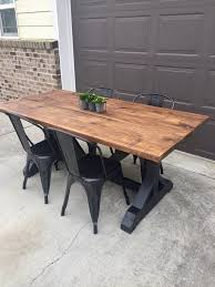Farmhouse Table Black Wood In 2020 Industrial Farmhouse Table Farmhouse Dining Table Farmhouse Table Plans