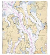 Wa Puget Sound Northern Wa Nautical Chart Blanket Island