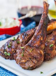 Garlic Herb Grilled Lamb Chops Video Tatyanas Everyday Food Recipe Grilled Lamb Lamb Chops Grilled Lamb Chops