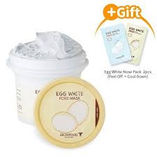 Skinfood Skinfood Egg White Pore Mask Wash Off 440oz125g Nose Pack 2pcs To View Further For This Item Visit The Im Pore Mask Skin Food Egg White Pore Mask