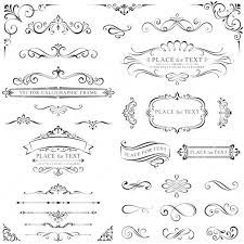 Instant Download 33 Digital Borders Frames Ornate Vintage Wedding Invitation Clip Art Scrapbook Art Decor Craft Ornate Frame Stencil Template Clip Art Borders