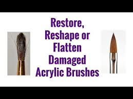 How To Restore Reshape Or Flatten Damaged Acrylic Brushes Youtube Acrylic Brushes Acrylic Nail Brush Acrylic Paint Brushes