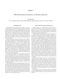 Due to a variety of factors, calcium deposits can build up in regions of the body outside the bones and teeth. Pdf The Environmental Geology Of Mineral Deposits