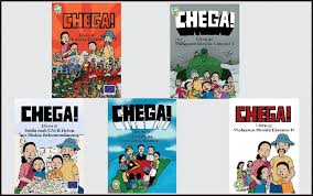 From the duolingo portuguese dictionary: Chega Insistpress