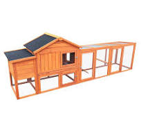 122 in. Large Wooden Chicken Coop, Outdoor Hen House with Nest Box, Wire  Fence Poultry Cage Coop-Hen--6 - The Home Depot