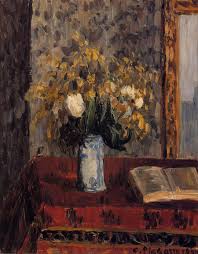 Vase Of Flowers Tulips And Garnets Camille Pissarro Camille Pissarro Paintings Camille Pissarro Canvas Art Prints