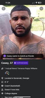 I rejected this guy and he immediately took offense. Mind you I didn't say  anything to him for days. Casey from Savannah GA.