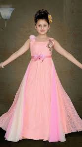 Magnificent Light Pink Kids Girl Floor Length Gown Dt11748 Kids Designer Dresses Kids Frocks Design Childrens Dress