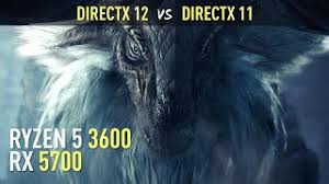 Monster Hunter World DirectX 12 vs DirectX 11 RX 5700 Ryzen