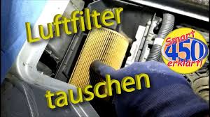 Wenn dieses symbol aufleuchtet, gibt es ein problem mit der ansaugluft und sie müssen den filter untersuchen und meist wechseln. Smart Fortwo 450 Luftfilterwechsel Luftfilter Tausch Luft Filter Austauschen Ausbauen Youtube
