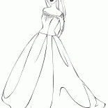 21 coloring pages of princesses. Coloring Page Barbie In A Short Dress