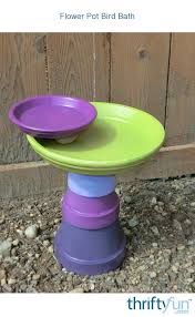 Bird In Bird Bath Video Making A Flower Pot Bird Bath Stacked Flower Pots Bird Bath Terracotta Flower Pots