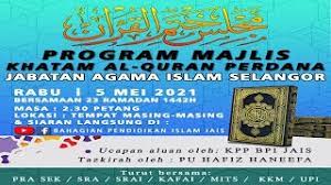 Menyelaras penyediaan belanjawan tahunan bahagian pendidikan. Program Majlis Khatam Al Quran Perdana Bpi Jais Tahun 2021 Youtube