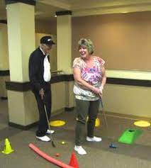 Seniors feel confident by playing the following games: Startingtimegolf Com Senior Activity