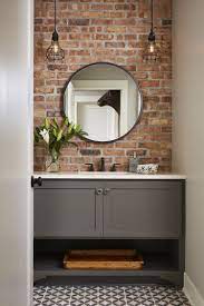 Pin By Kathrin Schroppel On Dream Home Brick Bathroom Unique Bathroom Brick Accent Walls