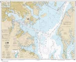 12278 Chesapeake Bay Approaches To Baltimore Harbor Nautical Chart