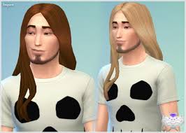 Newsea black bullet hair for males & females. Sims 4 Long Male Hair Cc Snootysims