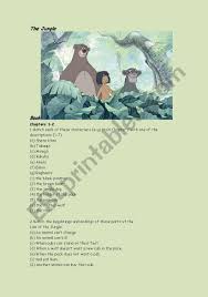 To save these printable pdfs to your computer, click on the links below and the pdf will open in a new tab or window. English Worksheets The Jungle Book