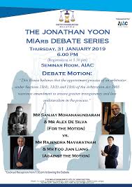 (all latest available data in january 2019). Aiac The Jonathan Yoon Miarb Debate Series