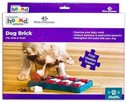 Nina ottosson dog brick puzzle. Nina Ottosson By Outward Hound Dog Brick Interactive Treat Puzzle Dog Toy Intermediate Buy Online At Best Price In Uae Amazon Ae