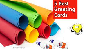 These next 7 cards were made from one piece of paper. 5 Greeting Cards Making Ideas Handmade Greeting Cards Paper Crafts Youtube