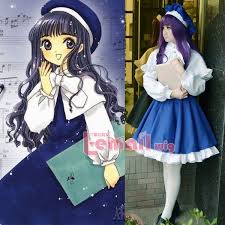 Card Captor Sakura Daidouji Tomoyo Uniform Dress Cosplay Costumes Whole Set Anime Cosplay Costumes Cosplay Costumes Cosplay Anime