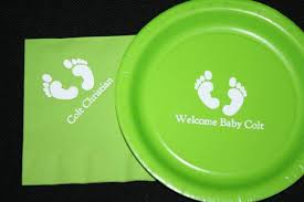 11 Personalized Baby Shower Plates Napkins Favors Ideas Baby Shower Plates Napkin Favors Personalized Baby Shower